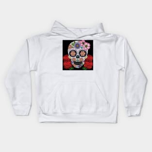 Sugar Skull 52 (Style:8) Kids Hoodie